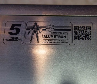 5 Year Alumetron Warranty Sticker